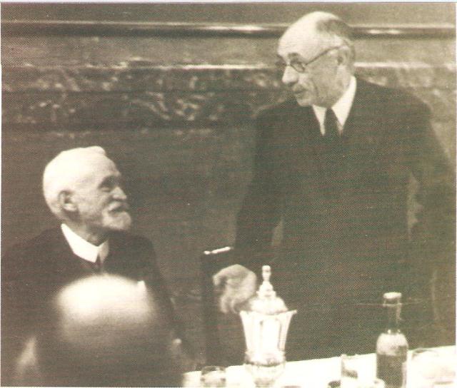 Teleki Pál és Cholnoky Jenő a Földrajzi Társaság vacsoráján2