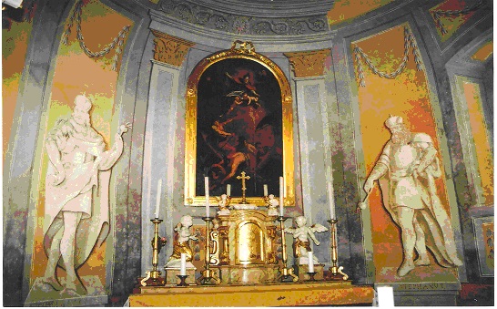 Rábaszentmiklósi katolikus templom oltárképe(Kálmán Flóra fényképe)